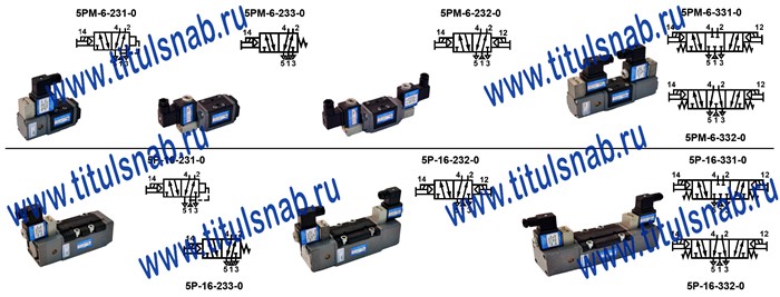 Пневмораспределители 5РМ-6-231-0