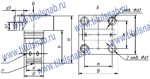 Размеры клапанов МКОВ-16/3Ф2, МКОВ-25/3Ф1, МКОВ-32/3Ф3