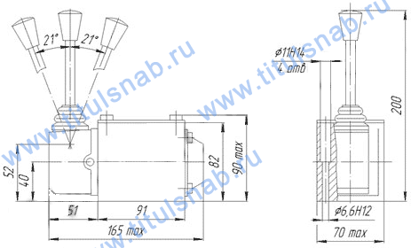 Габаритные размеры 1PMM10-574Е, 1РММ10-574ЕФ